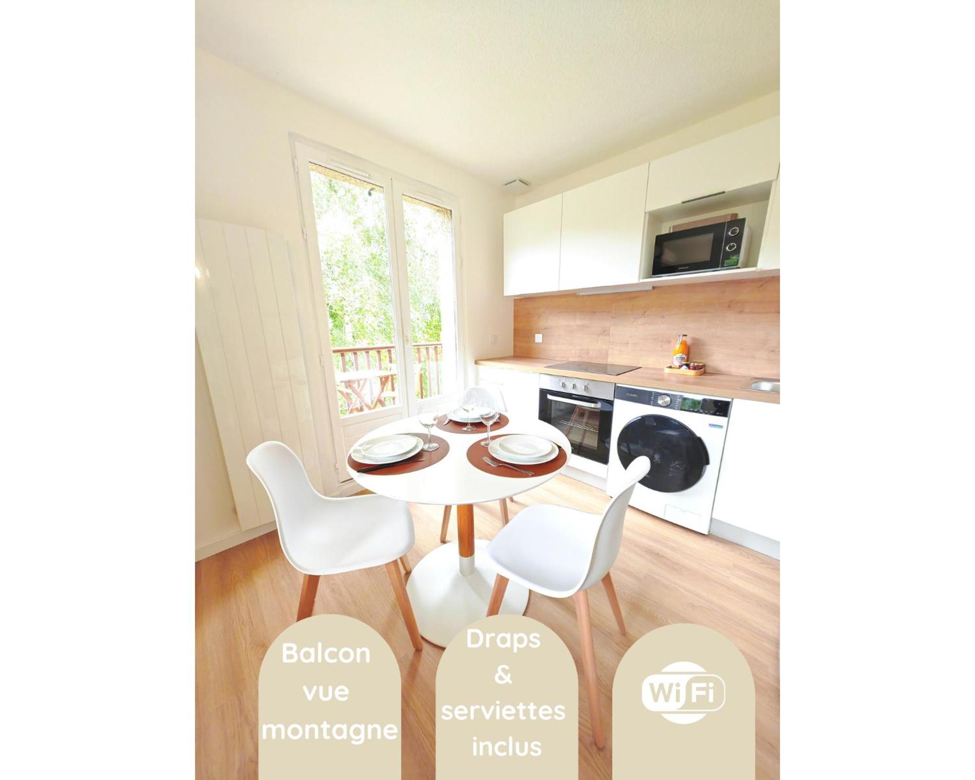 L'Ecrin Paisible - Balcon Sur Ruisseau, Vue Montagne & Parking Bielle Exterior foto